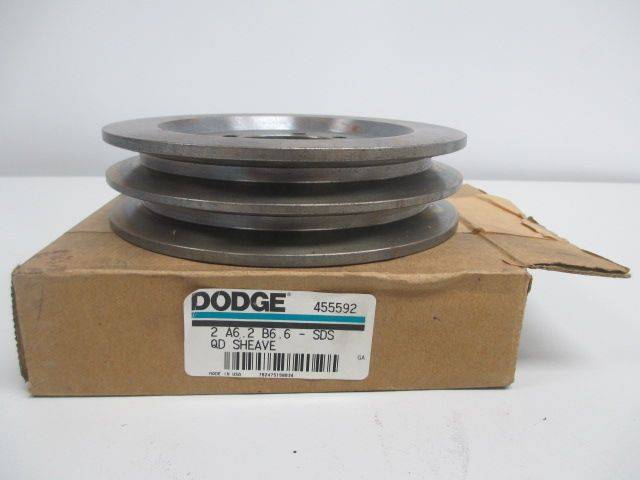 NEW DODGE 455591 2A6.0B6.4-SDS QD 2GROOVE 55MM SHEAVE D240724 NEW DODGE 455591 2A6.0B6.4-SDS QD 2GROOVE 55MM SHEAVE D240724