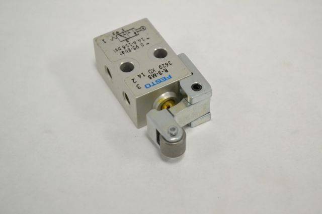 FESTO R-3-M5 3629 XD 14 ROLLER LEVER ARM 8BAR 116PSI LIMIT SWITCH B246174