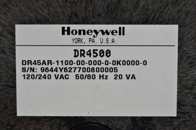 HONEYWELL DR45AR-1100-00-000-0-0K000 TRUELINE CHART RECORDER DR4500