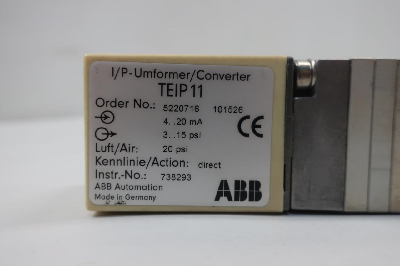**NEW IN BOX** ABB TEIP 3...15psi PS Umformer/Converter 4...20mA 