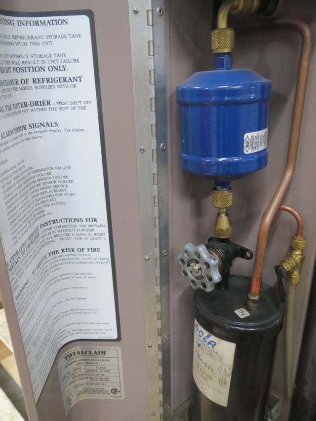 TOTALINE 12RA001100 LIQUID REFRIGERANT RECOVERY RECYCLE DEVICE