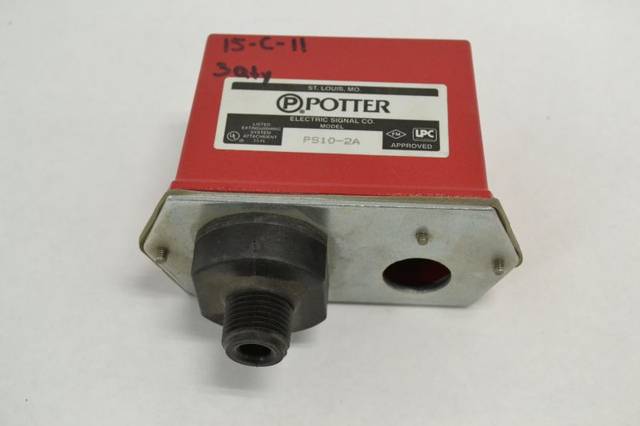 POTTER PS10-2A ELECTRIC SIGNAL PRESURE WATER FLOW SWITCH B253063