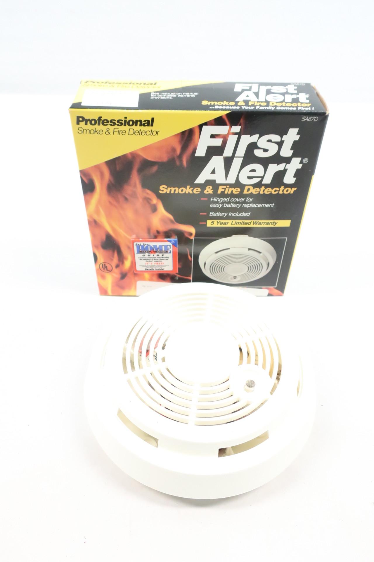 First Alert Smoke & Fire Detector Alarm SA67D 9v for sale online 