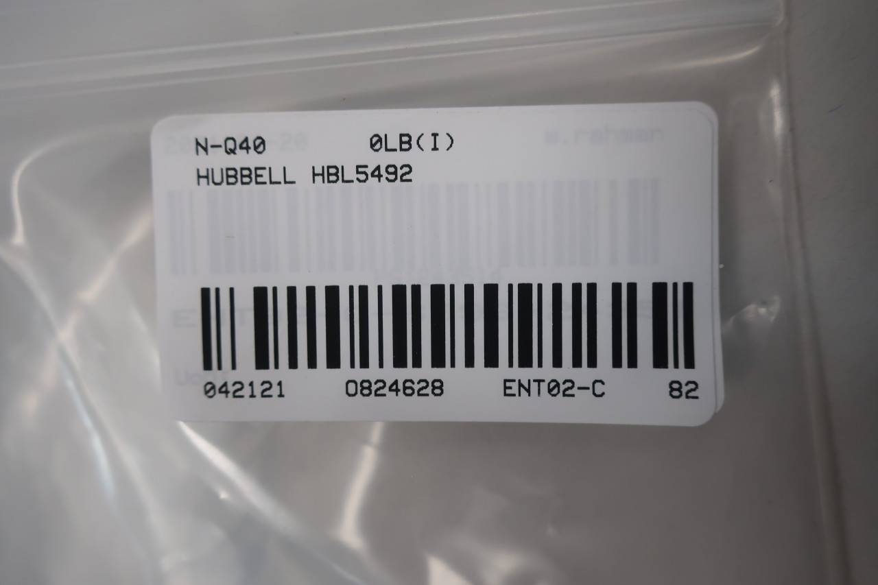 Lot of 2 Hubbell HBL5492I Receptacle 20A 125/250V 2P 3W Combination Duplex