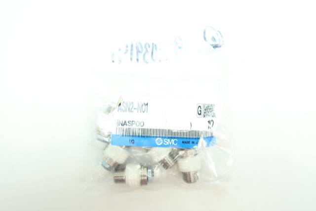 BAG OF 6 SMC ASN2-N01 METERING VALVE W/ SILENCER 1/8IN NPT D660068