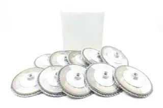 BOX OF 10 MERIT 66254491775 FLAP DISCS 6IN X 5/8IN-11 80GRIT