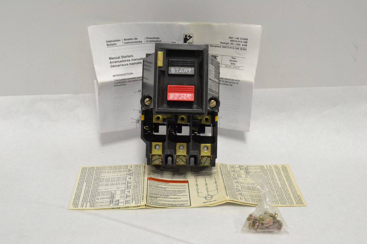 Square D 2510 MC03 Size M-1 Manual Motor Starter