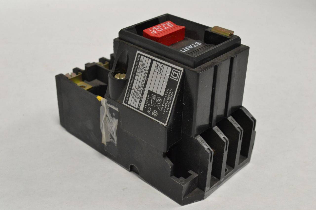 Square D 2510 MC03 Size M-1 Manual Motor Starter