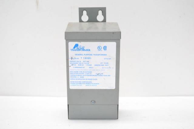 ACME TRANSFORMER T 1-81051 1/2KVA 1PH 120X240V 12X24V TRANSFORMER B277011