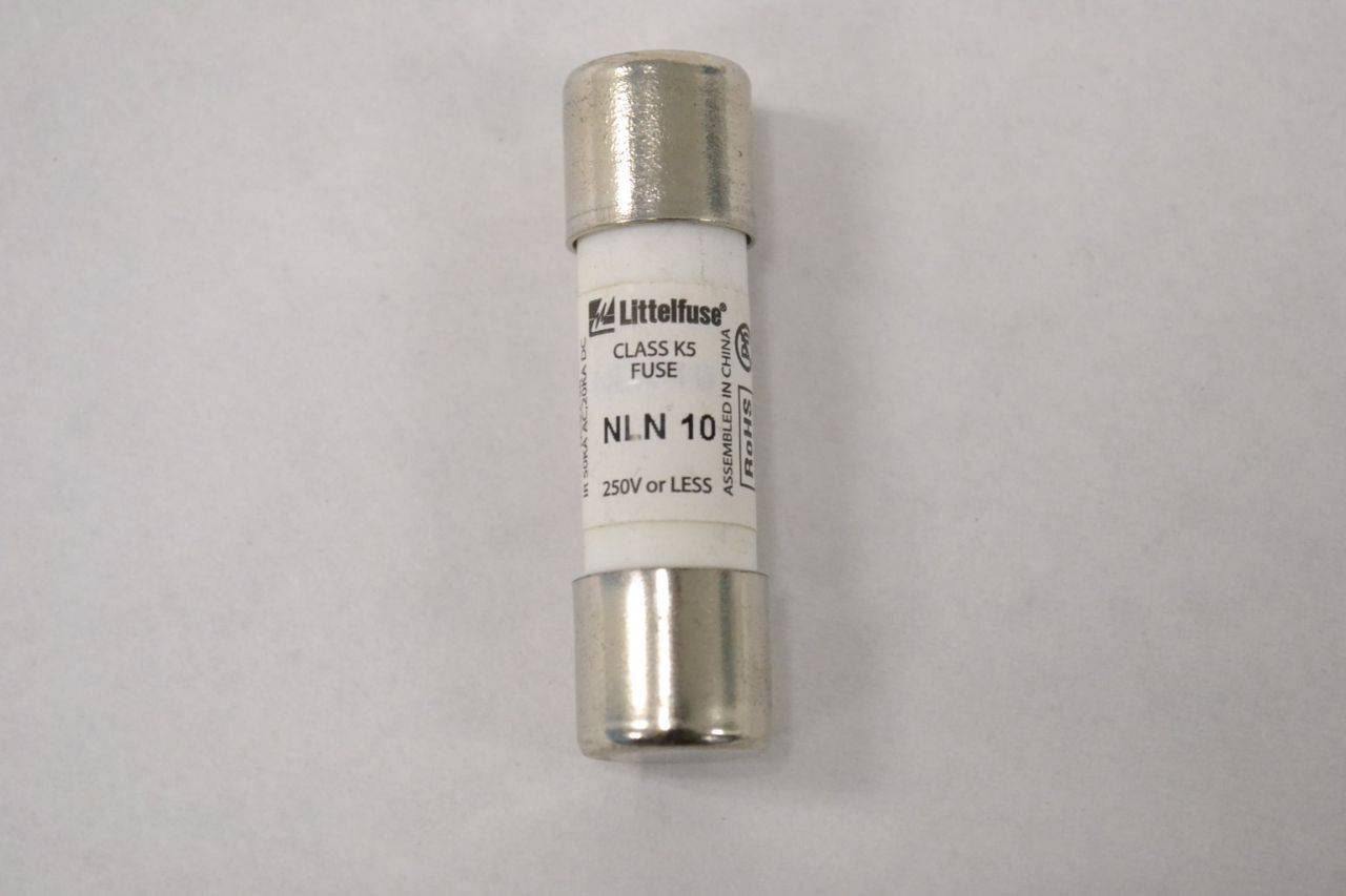 Class K5 Box of 10 250Volt Littelfuse NLN10 One Time Fuse 10Amp Class K5 Box of 10 250Volt Littelfuse NLN10 One Time Fuse 10Amp