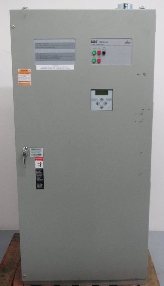 Asco 7000 Series 800a Amp 480v-ac 4p Automatic Power Transfer Switch 