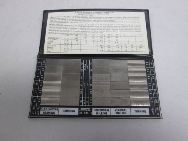 SPI 30-695-1 SURFACE ROUGHNESS RA CHECKER RUBERT COMPOSITE POCKET SET ...