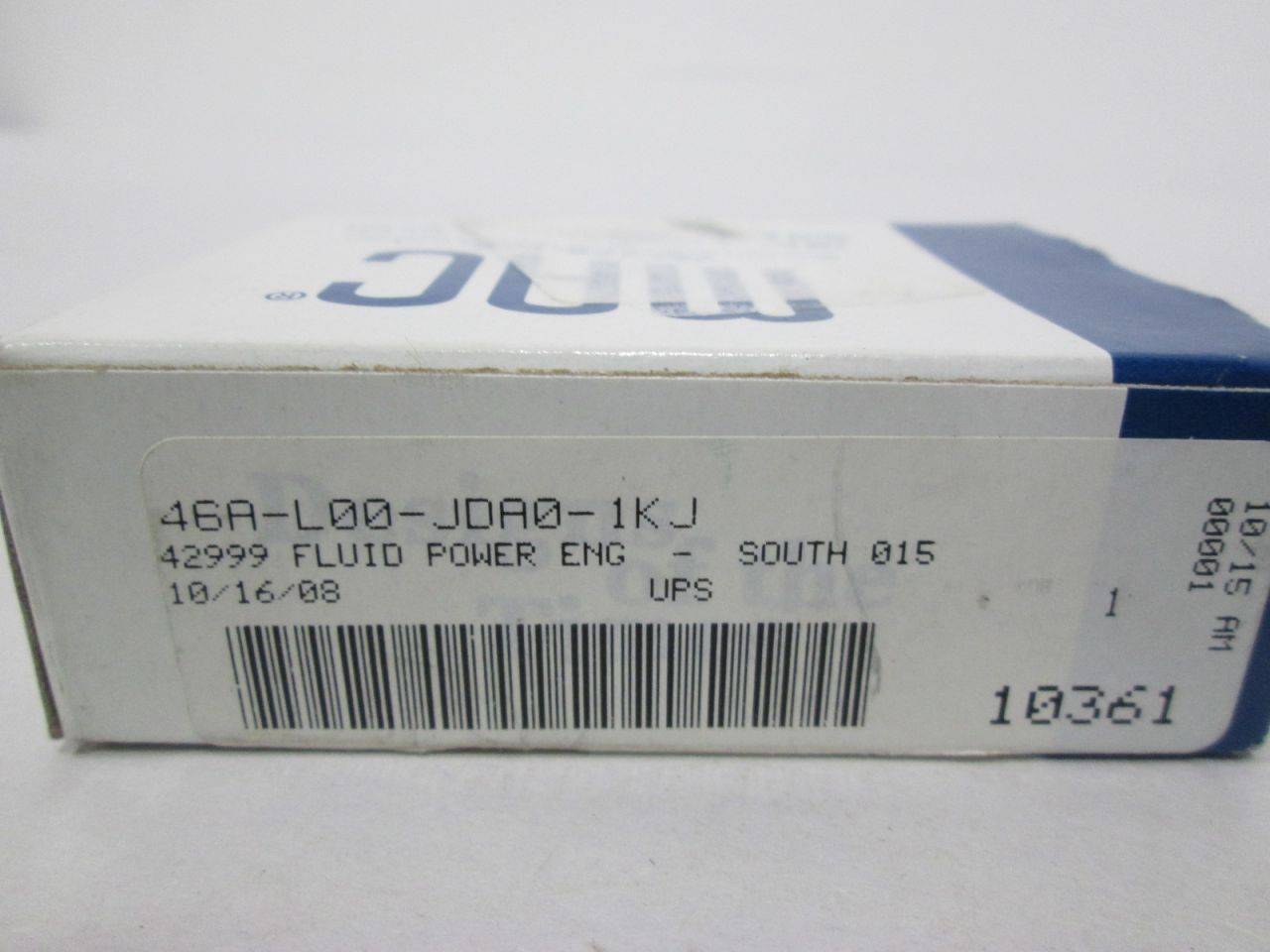 24VDC 100PSI MAC VALVES INC 46A-L00-JDA0-1KJ 5.4W Solenoid Valve 24VDC 100PSI MAC VALVES INC 46A-L00-JDA0-1KJ 5.4W Solenoid Valve