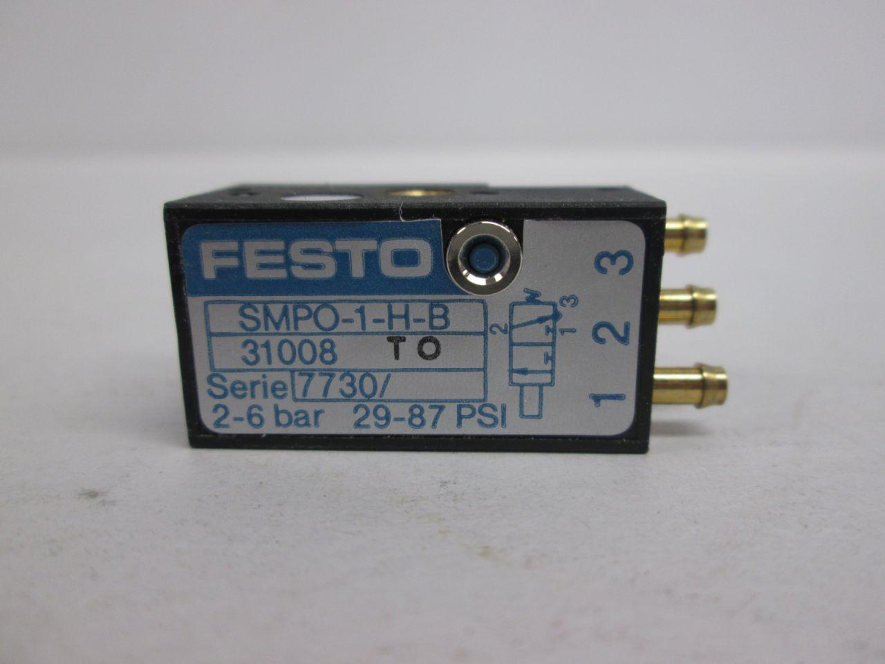 Festo SMPO-1-H-B Sensor 31008 2-6 Bar *FREE SHIPPING*