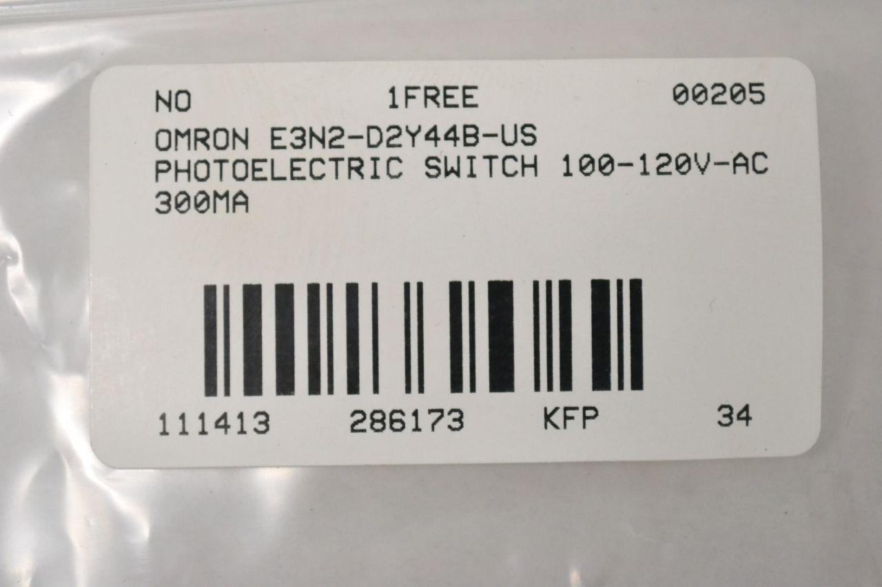 Omron E3N2-D2Y44B-US Photoelectric Switch 100-120v-ac 300ma