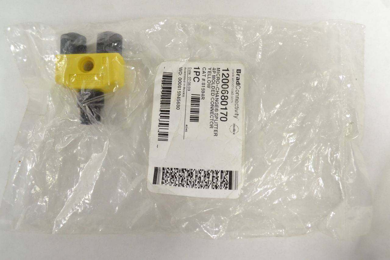 Brad Connectivity Molex 4p Molded Splitter Yellow Connector B