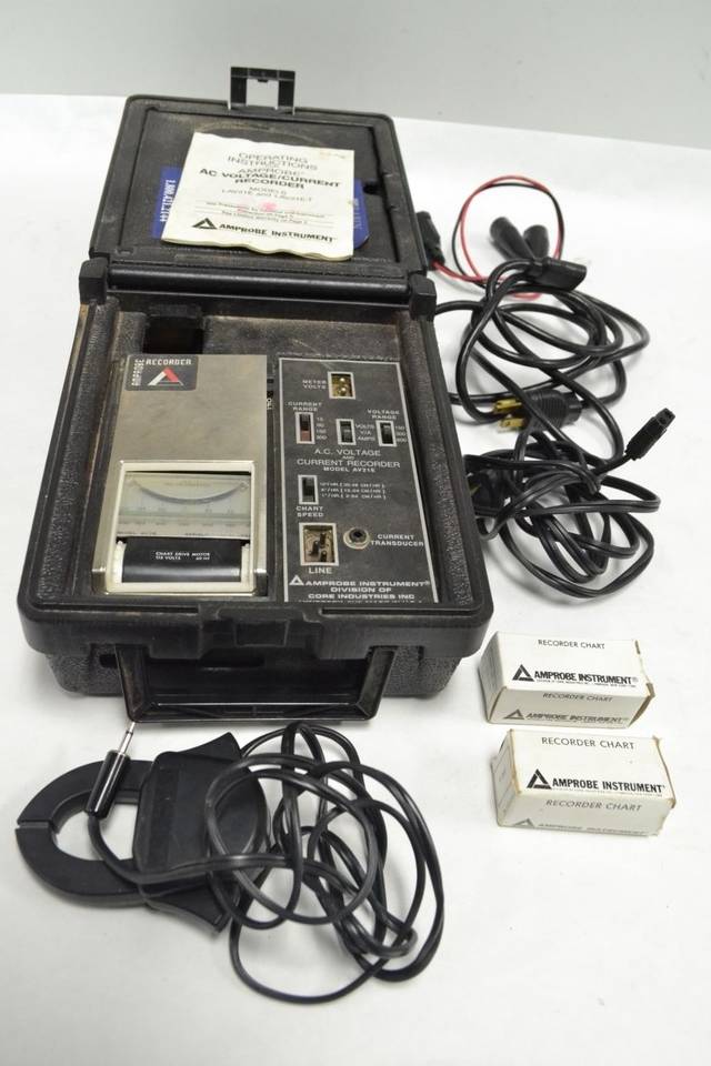 AMPROBE AV21E AC VOLTAGE CURRENT RANGE DATA RECORDER INSTRUMENT B288395