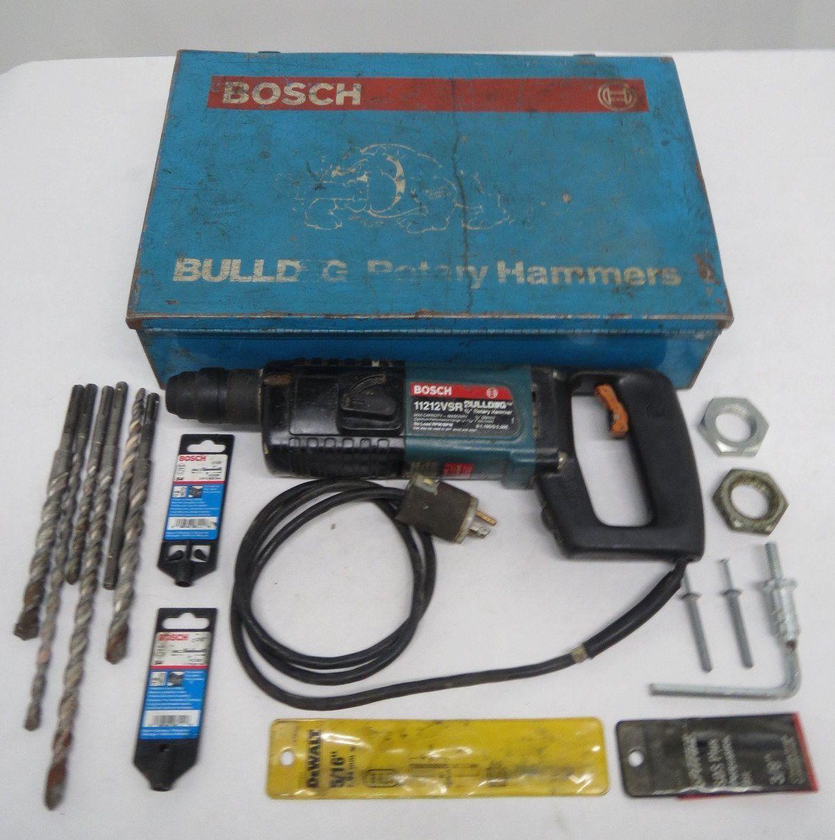 Bosch 11212VSR Bulldog Rotary Hammer Drill 115v ac 4a Amp B289714