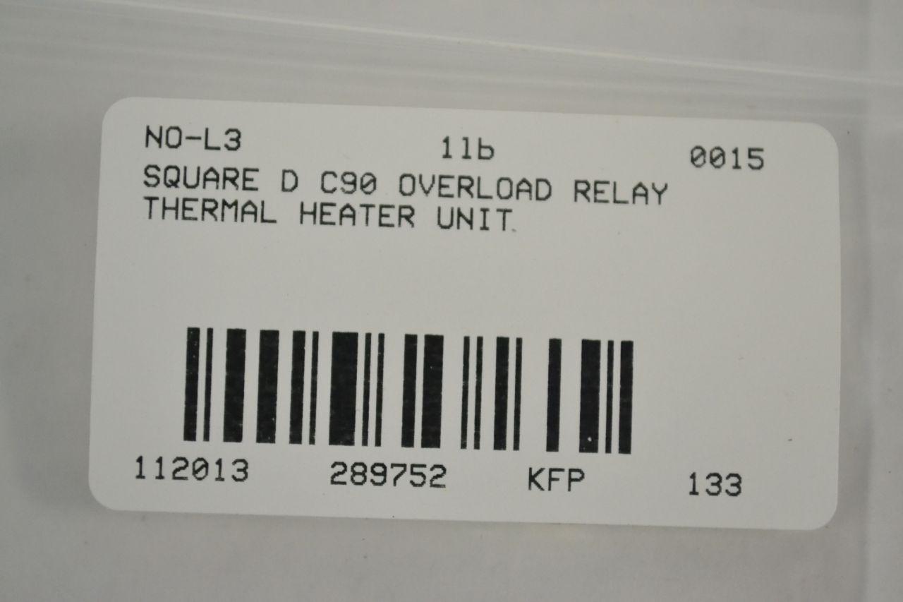 Heater Details about   Square D C90 Overload Relay Thermal Unit 