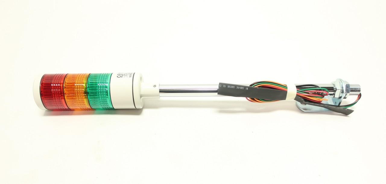 Patlite LES-302A-RYG LES-302A-RYG Indicator Light, 50mm, 24VAC/VDC — Łączniki i aparatura modułowa