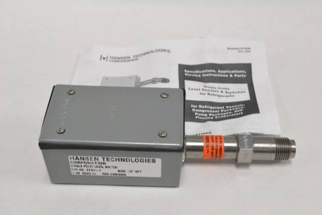 HANSEN SPSN-1 SINGLE POINT LEVEL SWITCH 1/2IN NPT SWITCH 115V-AC B290437