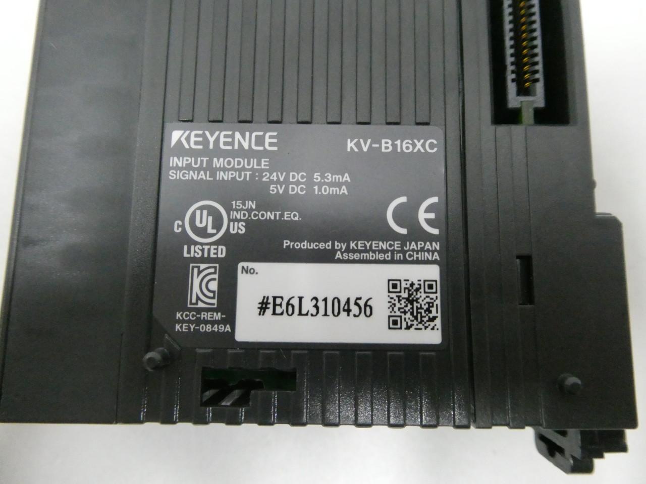 KEYENCE KV-B16XC DC INPUT MODULE