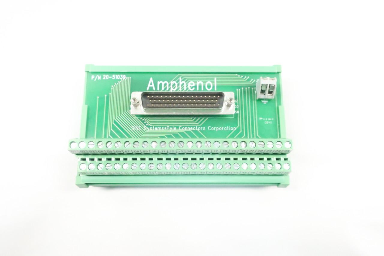 Amphenol 20-51039 Din Rail Mount Connector Block