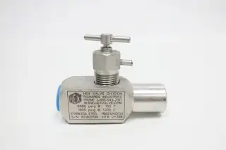 HEX VALVE HB521U423121 MANUAL STAINLESS NEEDLE VALVE 6980PSI 1/2IN NPT