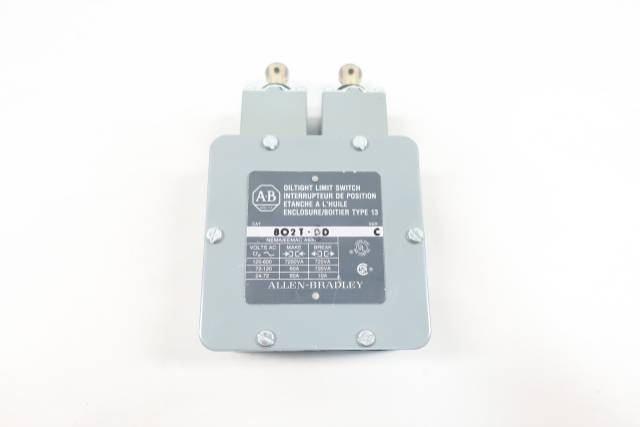 ALLEN BRADLEY 802T-DD OIL TIGHT LIMIT SWITCH 125-600V-AC SER C