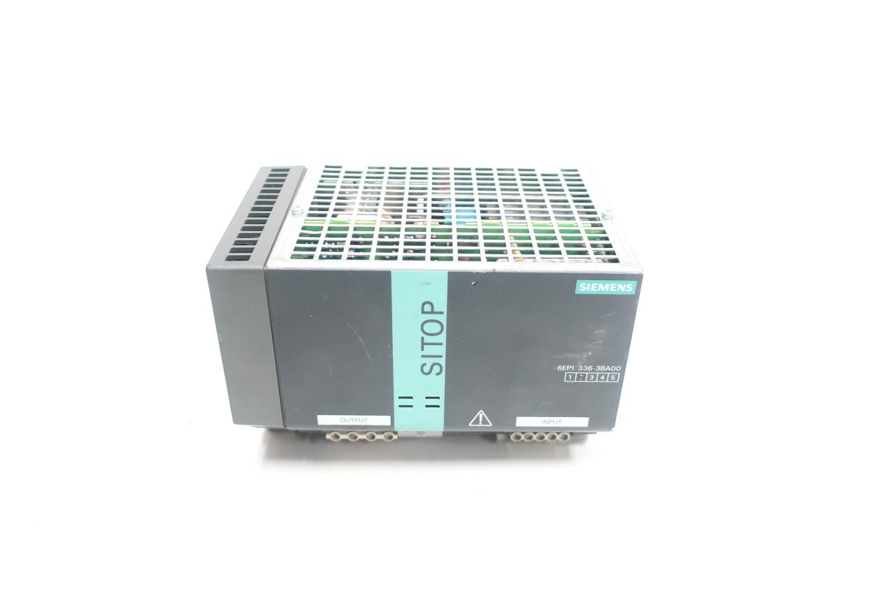 Siemens 6EP1336-3BA00 Sitop Modular Power Supply 120/230v-ac 20a Amp 24v-dc