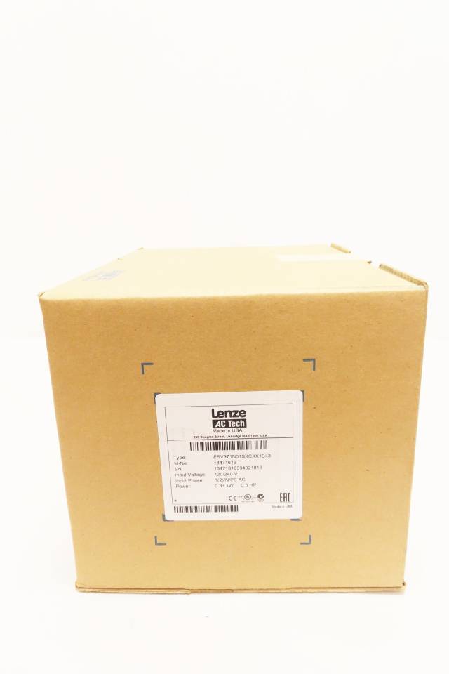 LENZE ESV371N01SXCXX1B43 1PH 120/240V-AC 1/2HP AC VFD DRIVE R716760