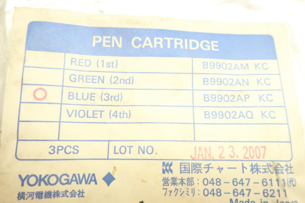 Yokogama B9902AP Chart Recorder/Plotter Blue LOT OF 3xPCS 