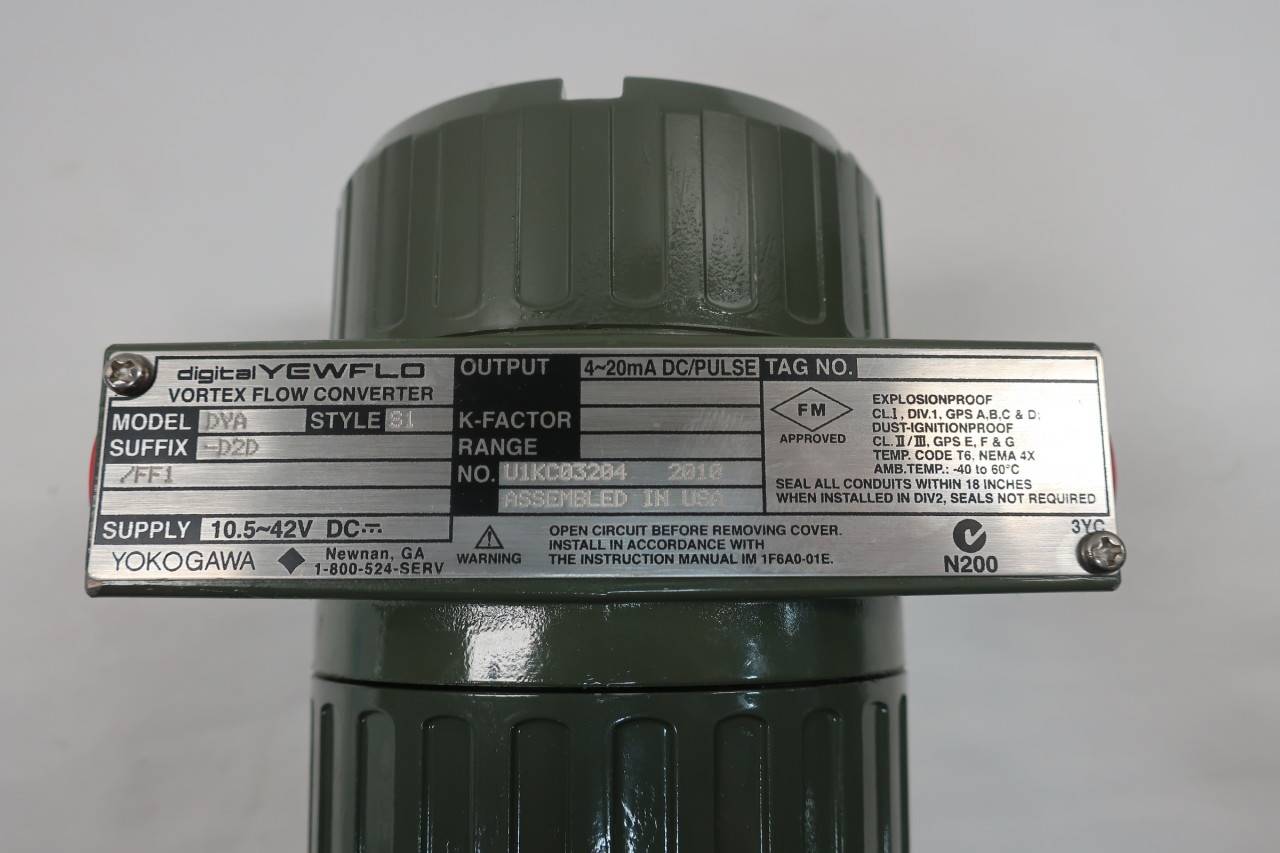 Yokogawa DYA-D2D/FF1 Yewflo Vortex Flow Converter 10.5-42v-dc