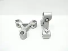 SET OF 2 BURNDY S3GBP486A8 ALUMINUM RIGID SPACER