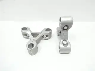 SET OF 2 BURNDY S3GBP486A8 ALUMINUM RIGID SPACER
