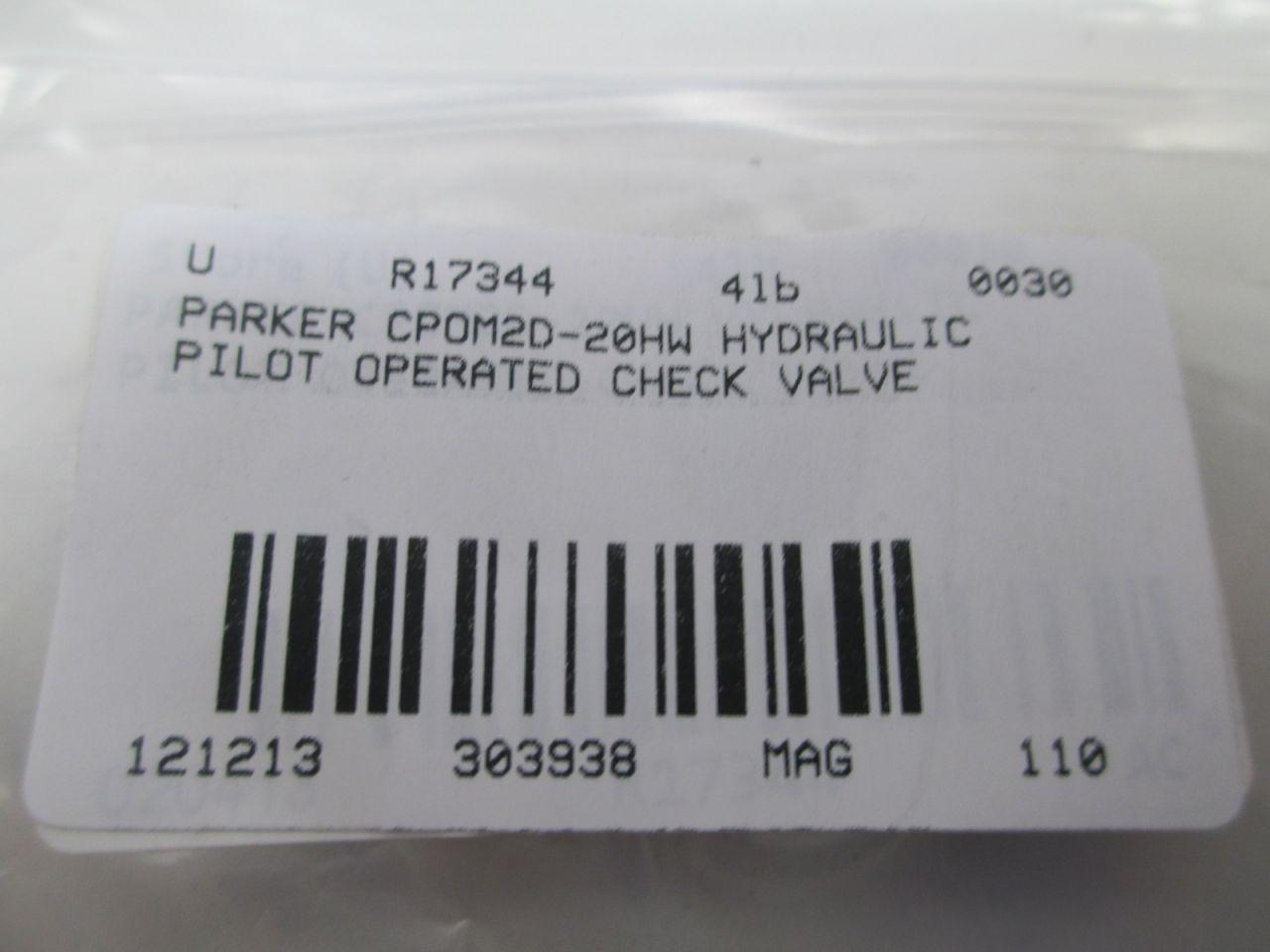 Parker Manatrol CPOM2D-20JW Valve Hydraulic NEW 