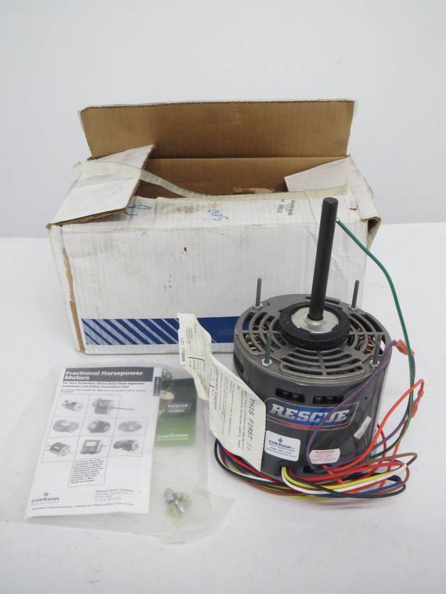 EMERSON 5461 BLOWER AC 1/2HP 208230VAC 1075RPM 1PH ELECTRIC MOTOR B306218
