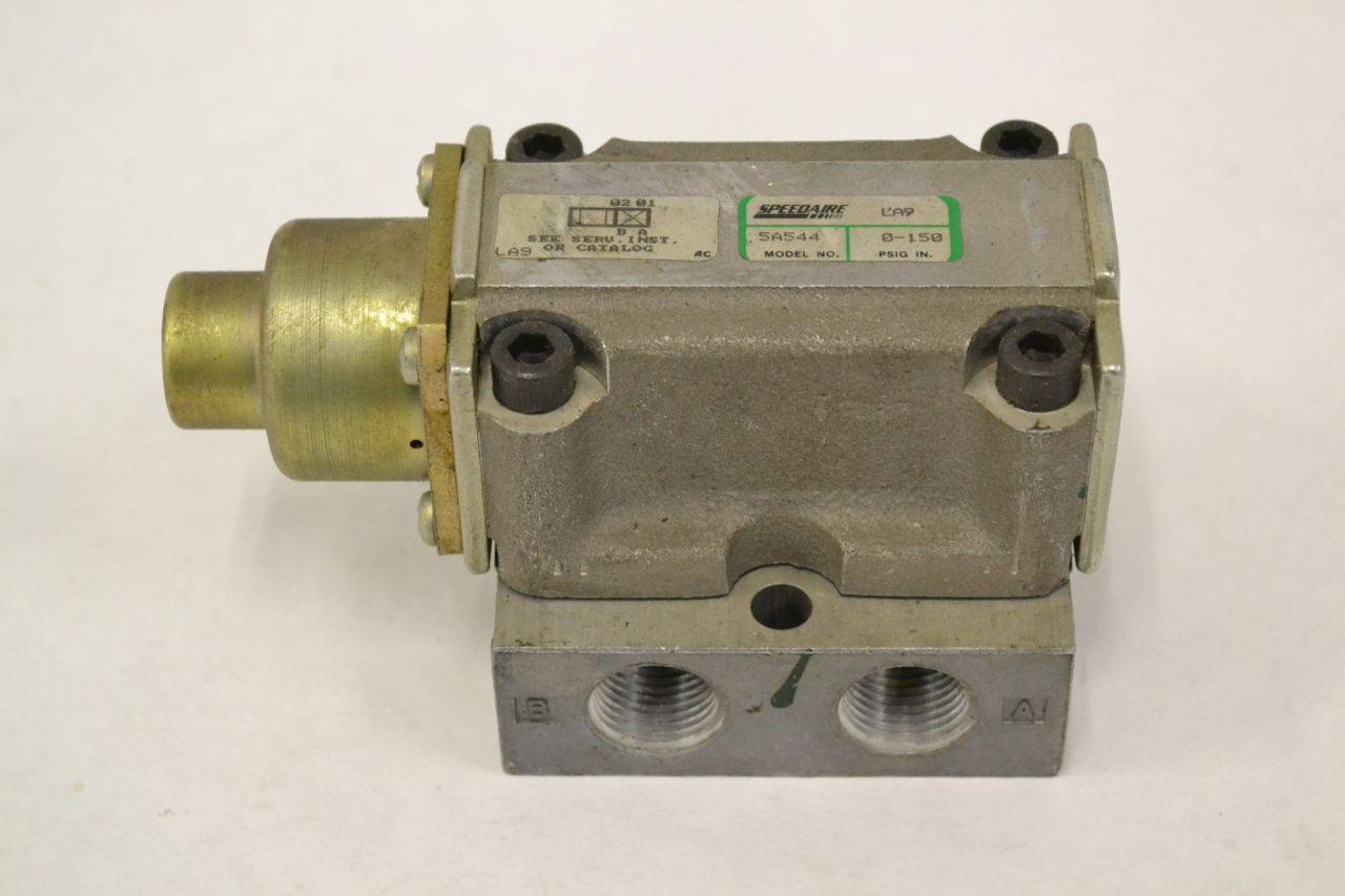 Speedaire 5A544 Palm Button Air Valve 0-150psi 3/8 In Npt B306546