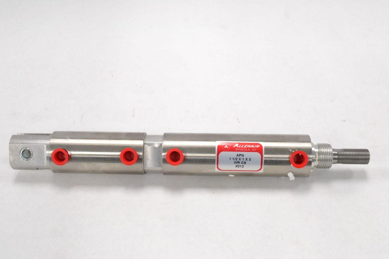 NEW  ALLENAIR   A-1-1/2X1-1/2   1-1/2IN STROKE/BORE PNEUMATIC CYLINDER 