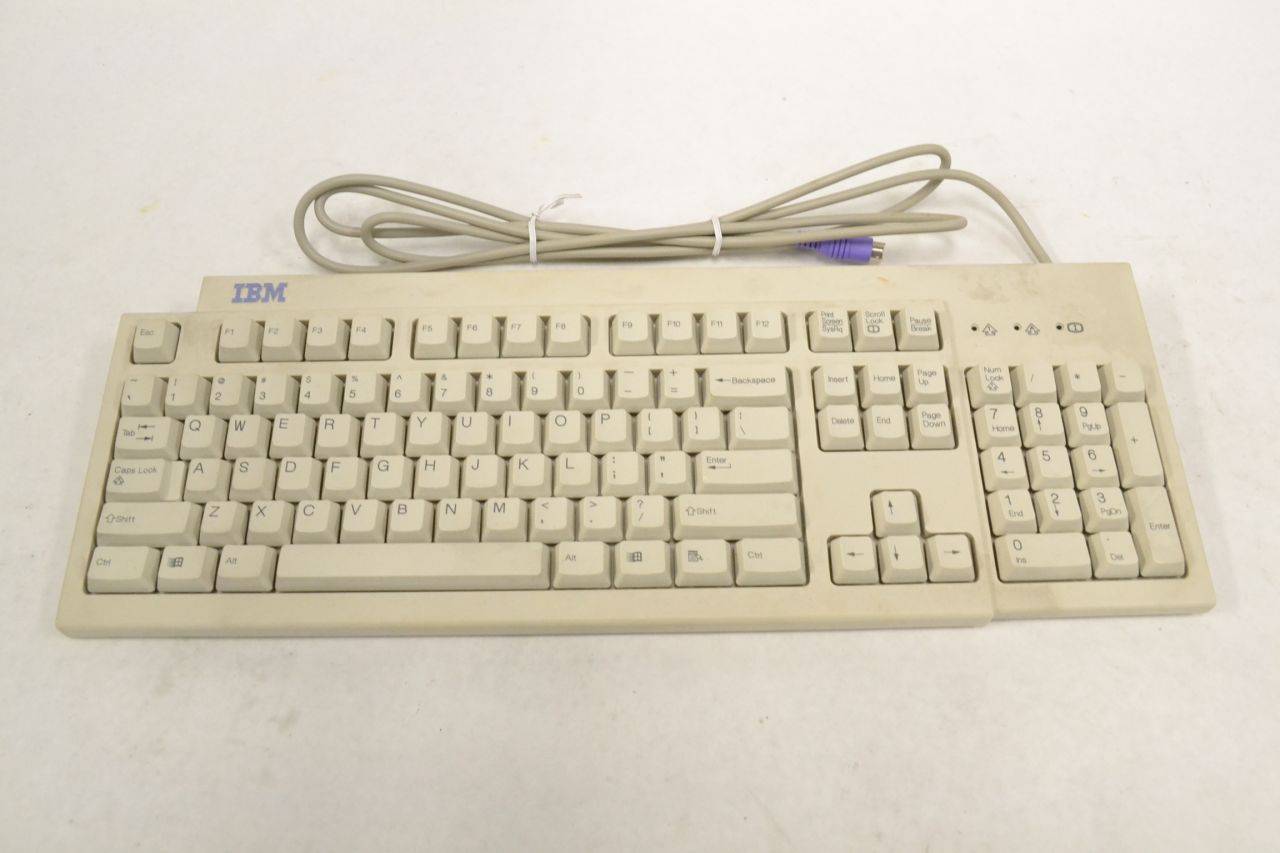 IBM KB-9910 FRU P/N Beige 37L2514 PS/2 Desktop Keyboard With Arm Rest IBM KB-9910 FRU P/N Beige 37L2514 PS/2 Desktop Keyboard With Arm Rest