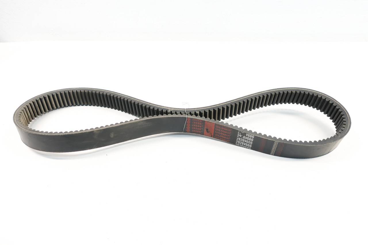 Jason 2926V666 Unimatch Notched Variable Speed Vbelt 66.6in X 1.8in