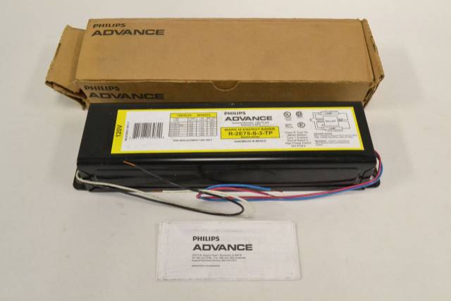 PHILIPS R-2E75-S-3-TP ADVANCE MARK III ENERGY SAVER BALLAST 120V-AC B319684