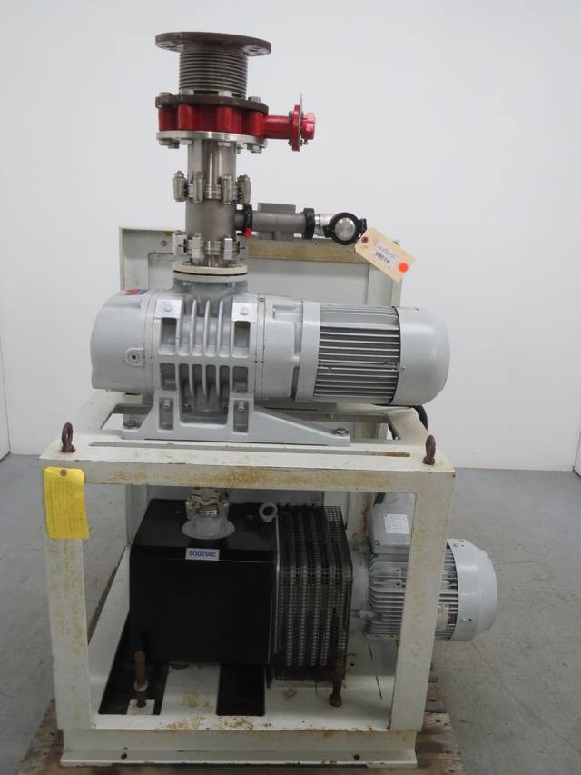LEYBOLD WSU501/SV200 503M3/H 80PSI 460V 14.8A 71/2HP VACUUM PUMP SYSTEM B325976