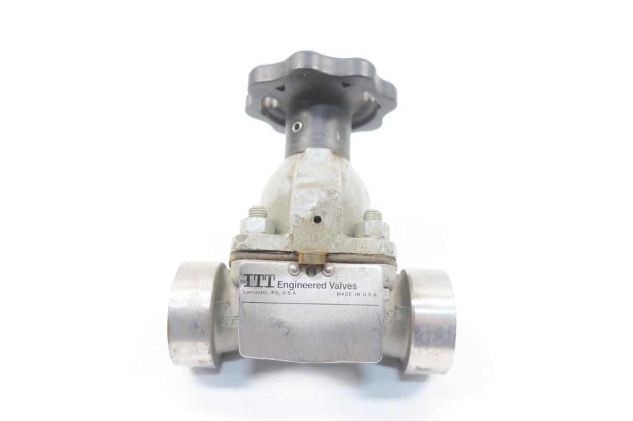 Details about   Itt 010-2470-03212-00M-RXJH Manual Stainless Socket Weld Diaphragm Valve 1in 
