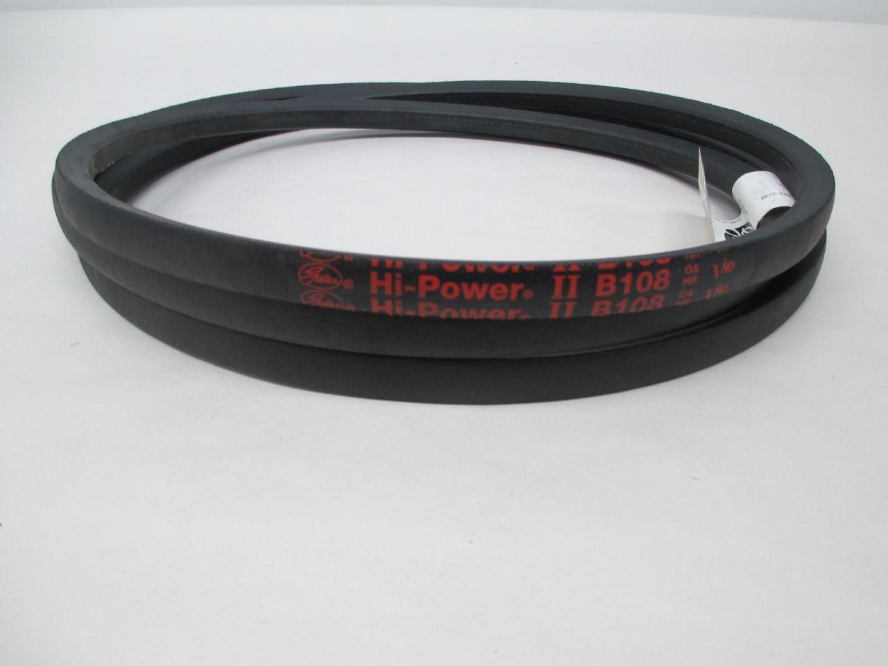 GATES B108 HI-POWER II V-BELT 111X5/8 IN BELT D328486