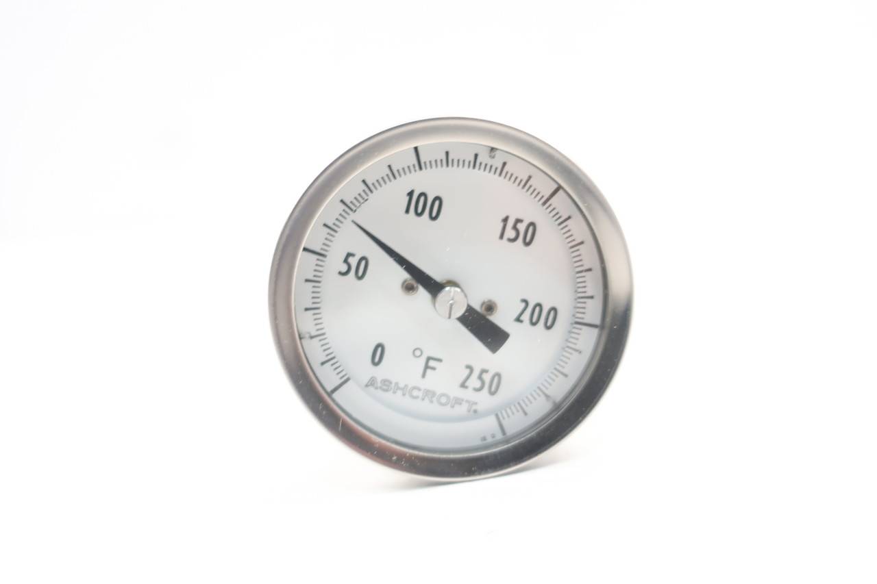 Ashcroft 20-EI40R-140-0/250 Bimetal Thermometer 2in 14in 0-250f