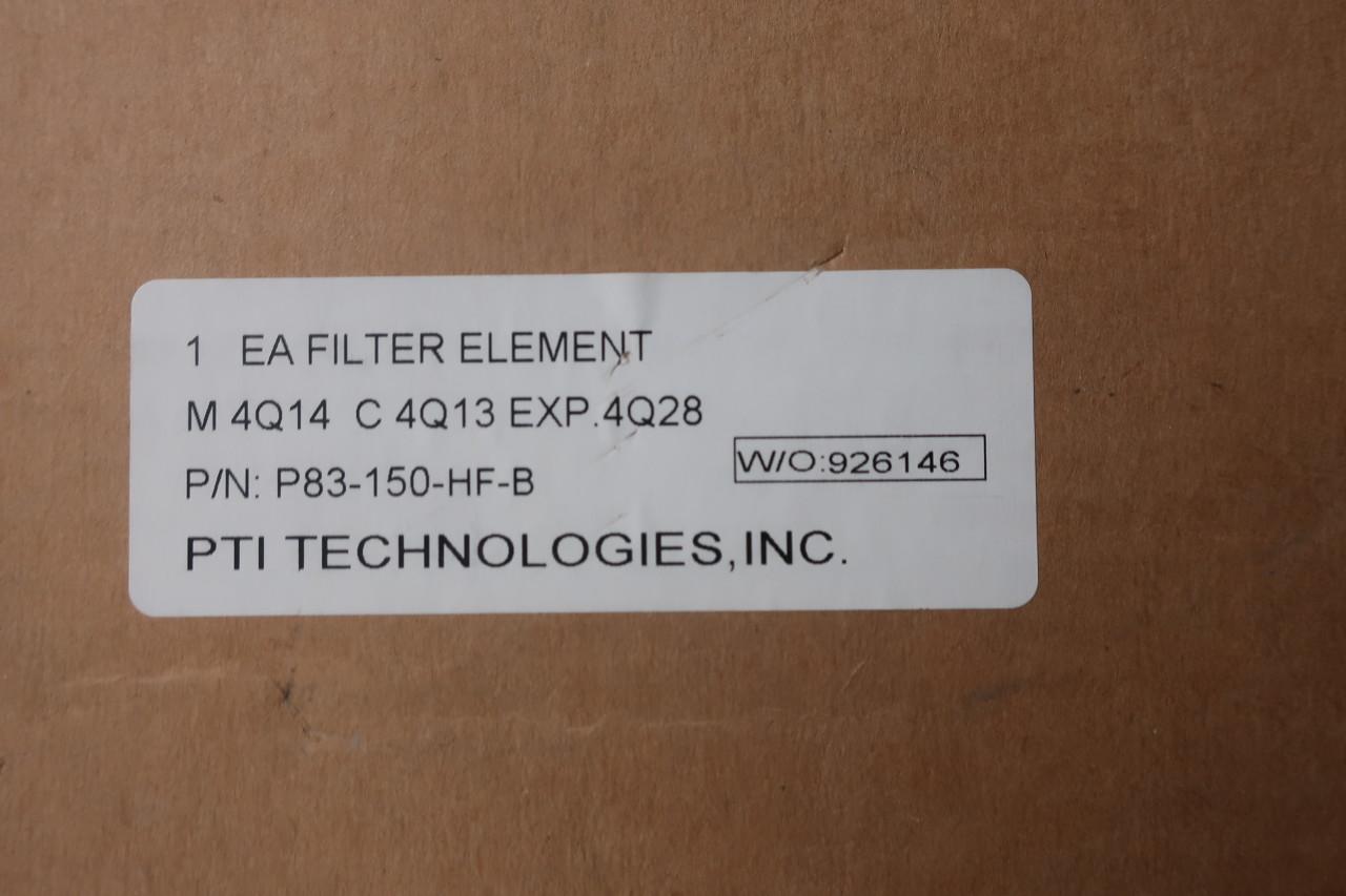 Details about   PTI TECHNOLOGIES P83-150-LF-B FILTER ELEMENT 