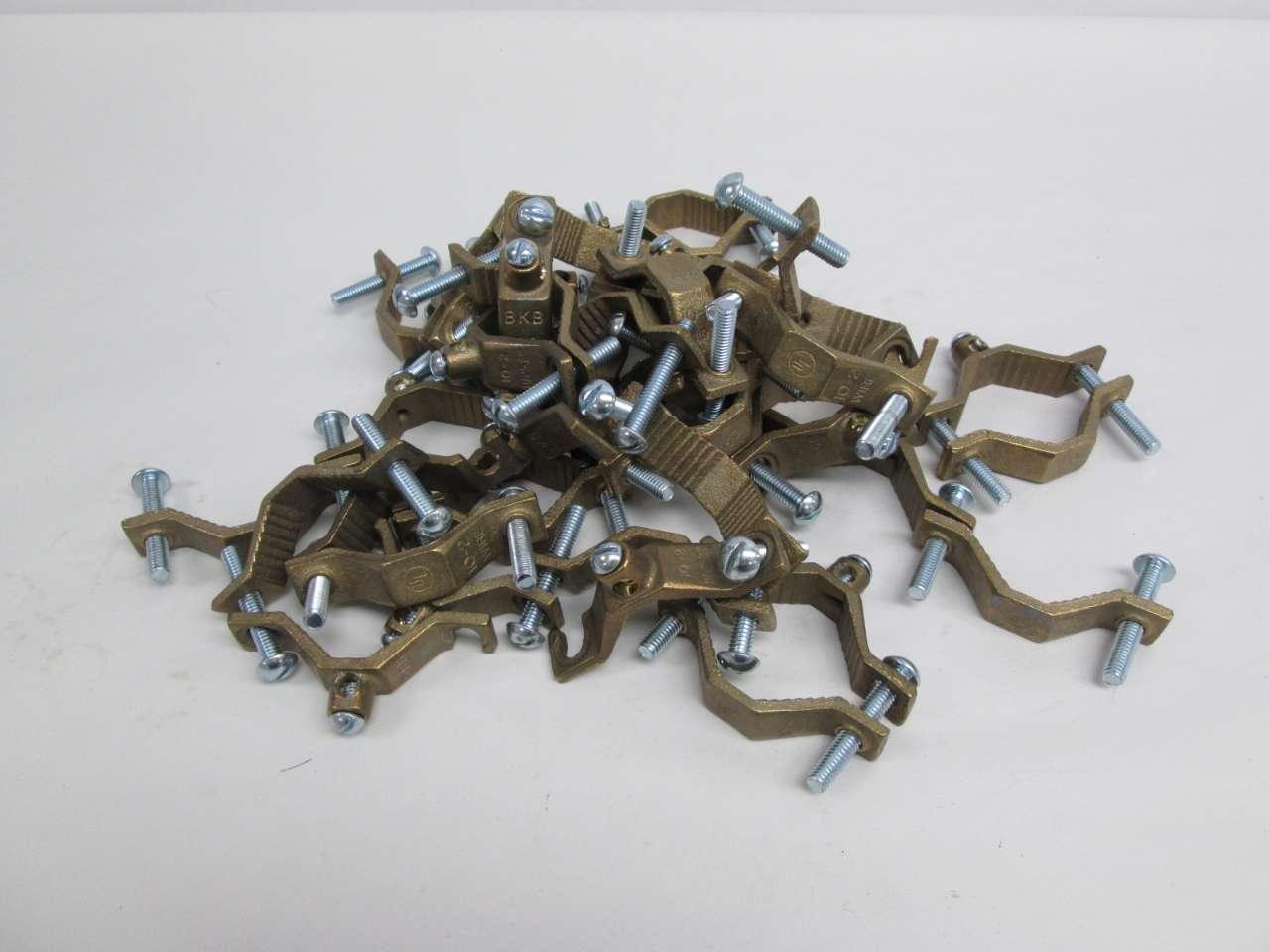 Details about   BKB J-2 1-1/4" 2" Bronze Ground Clamp #2 5pcs 