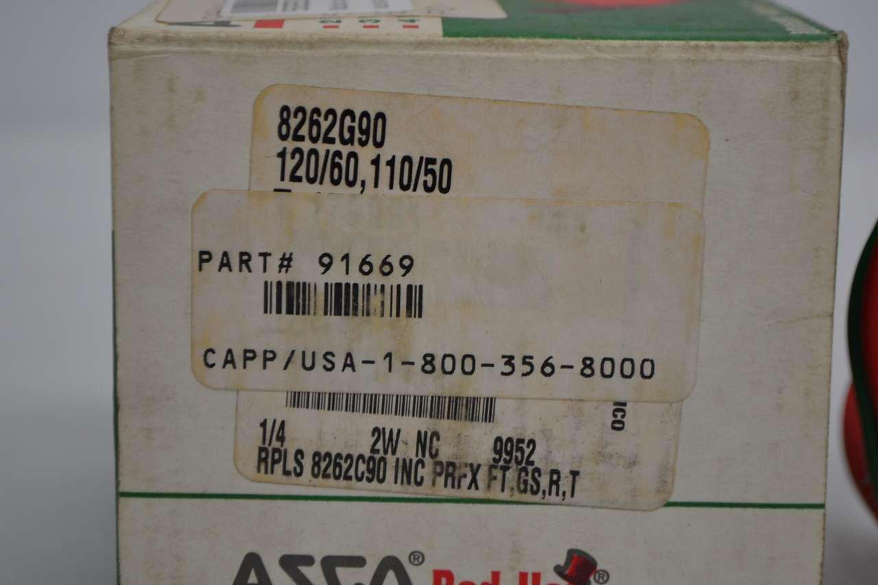120 vac New in Box ASCO 8262G90 Solenoid Operated Valve 