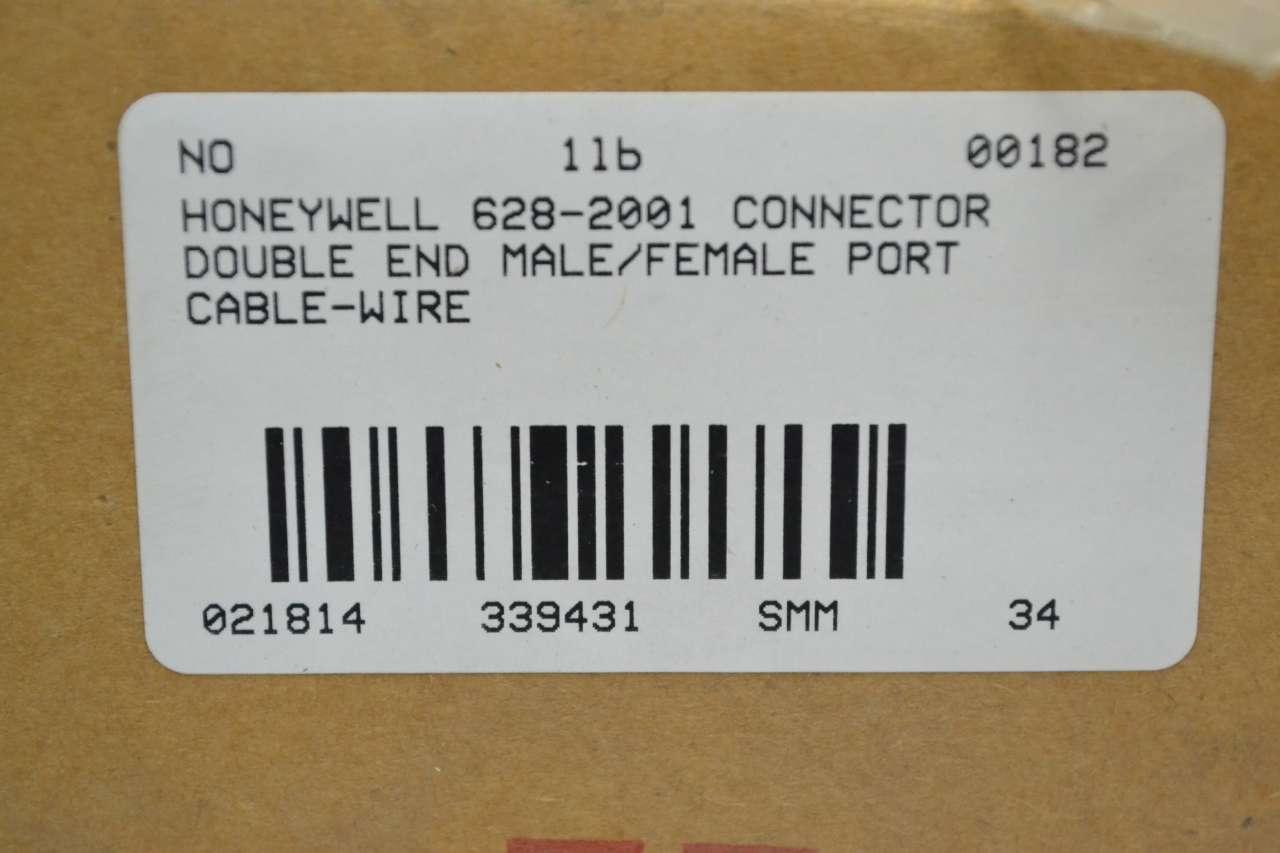 NEW HONEYWELL 628-2001 DOUBLE END MALE/FEMALE CONNECTOR PORT CABLE WIRE 6282001 